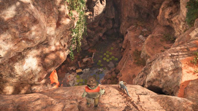 star wars outlaws kay looking into kaluda pit on toshara