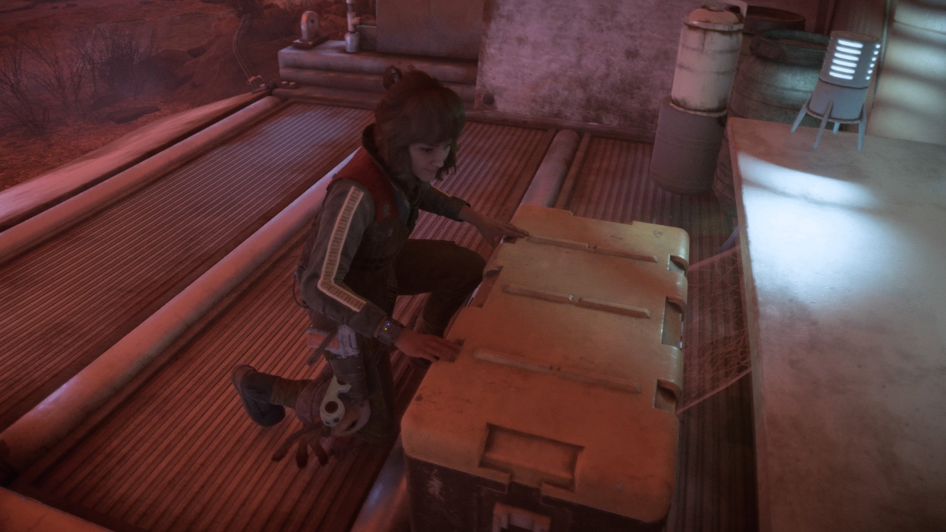 star wars outlaws kay opening charm chest in typhons rock