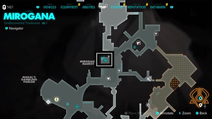 star wars outlaws lalini shop password map location in mirogana market