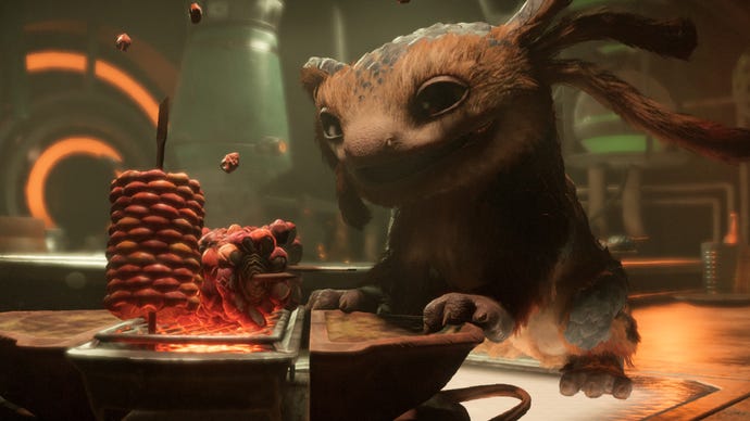 Star Wars Outlaws screenshot of the ‘Nix Treats’ mini-game sequence.