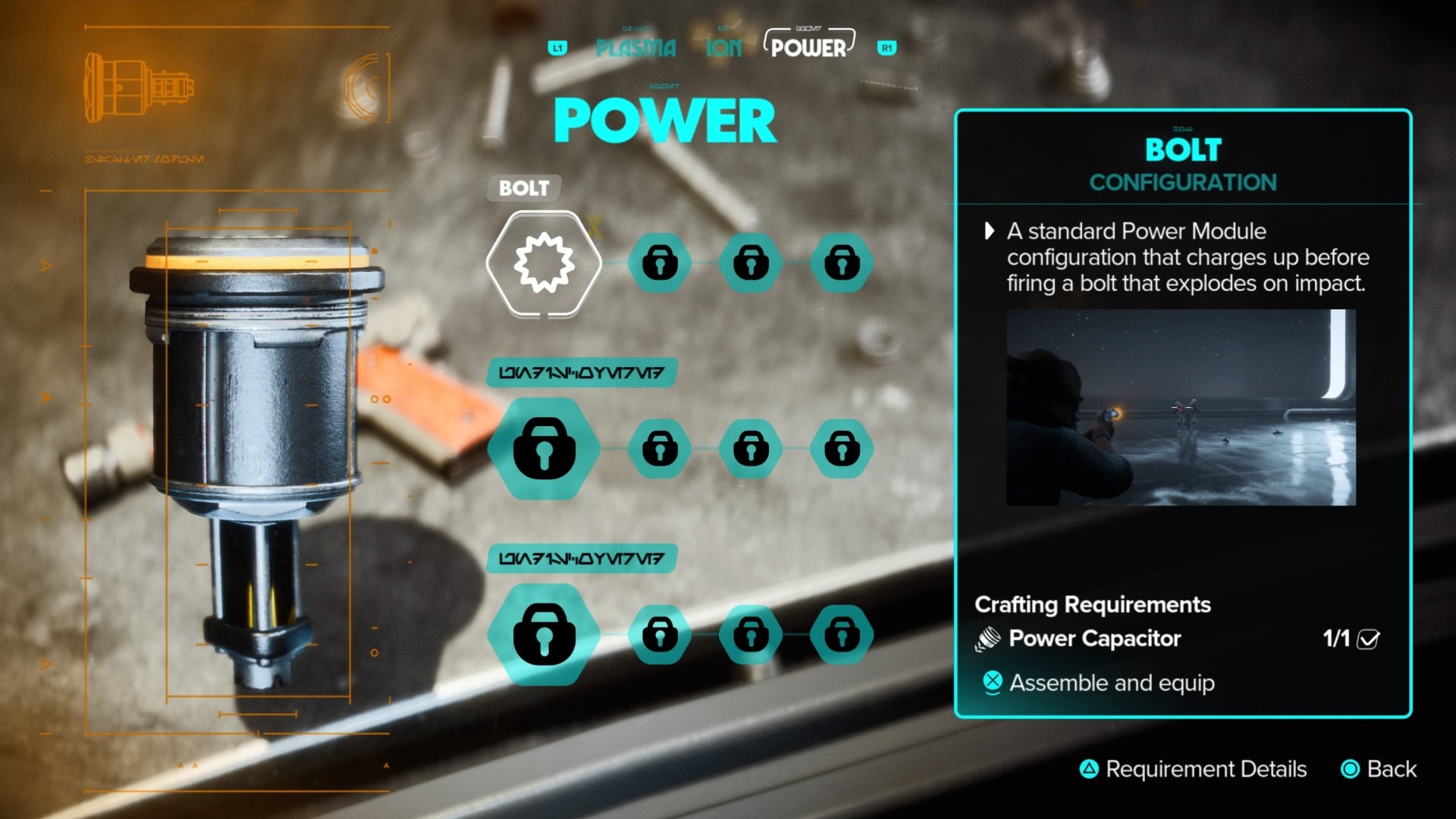 star wars outlaws power module upgrade menu