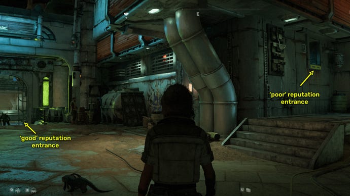 Star Wars Outlaws screenshot of the route to the Pyke vault in Mirogana City.