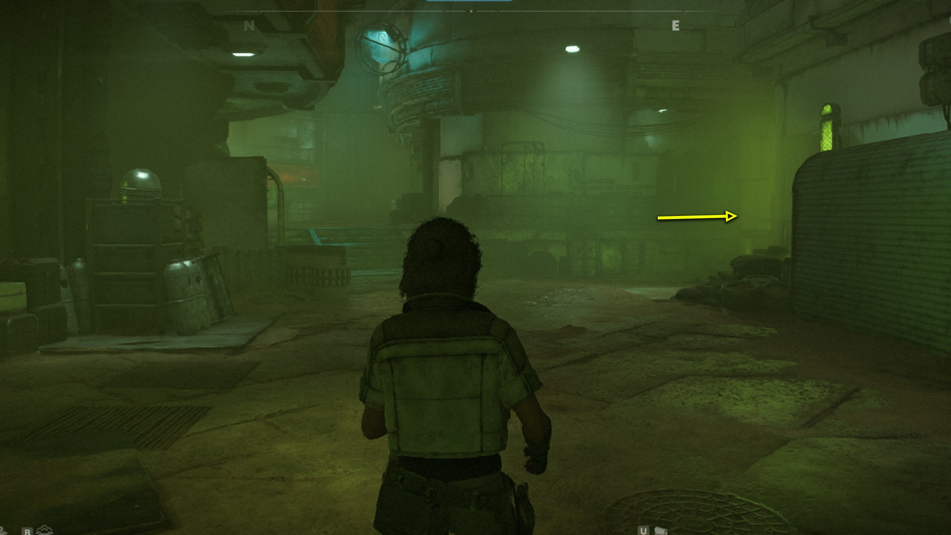 Star Wars Outlaws screenshot of the route to the Pyke vault in Mirogana City.
