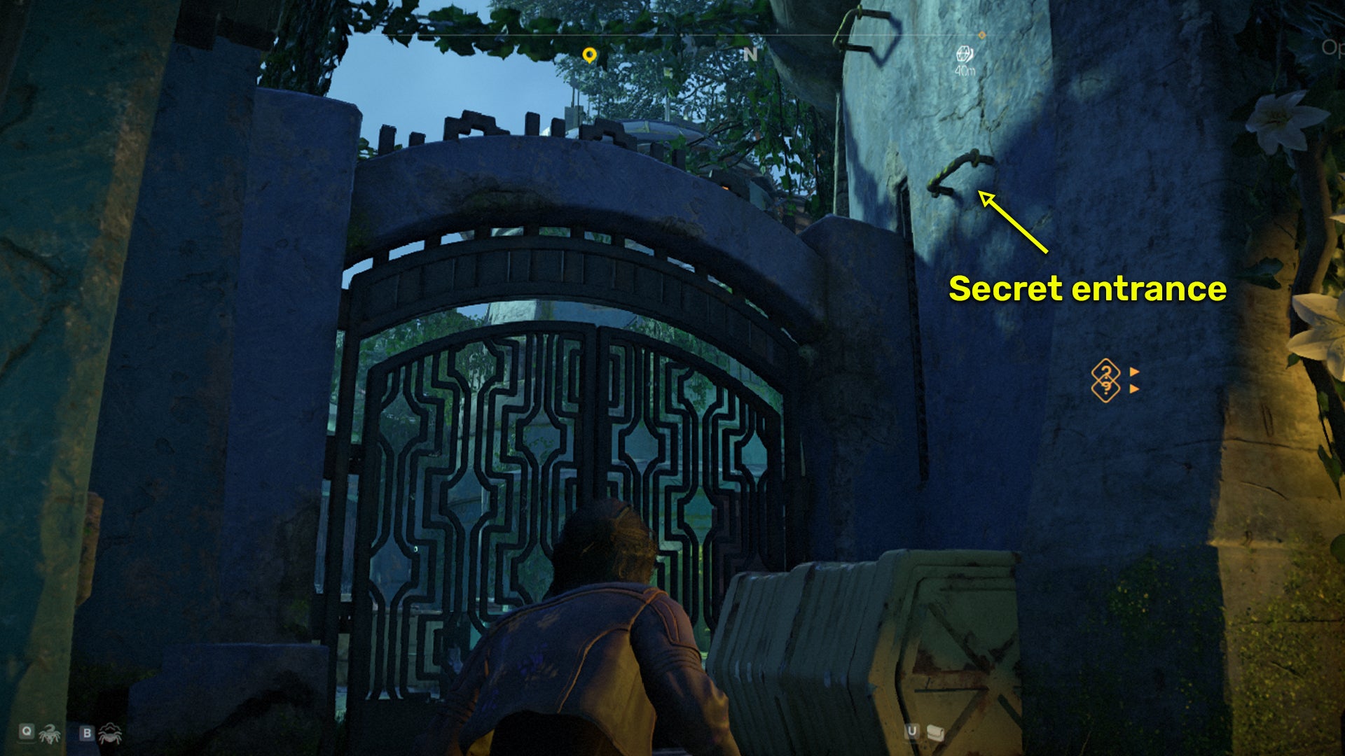 Star Wars Outlaws screenshot of the route into the Pkye vault in Akiva.