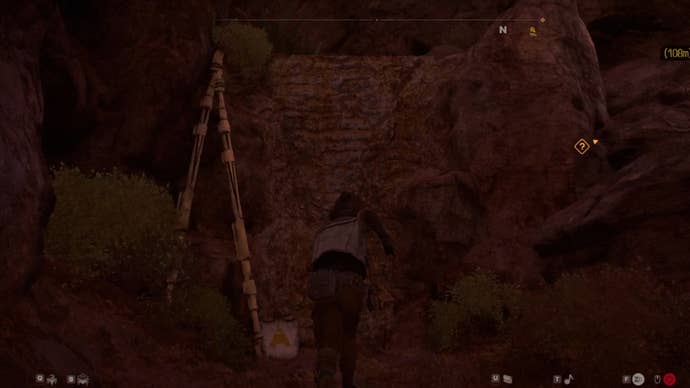 Star Wars Outlaws screenshot of the route Kay needs to take to get the Smoke Bomb Compressor part.