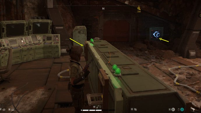 Star Wars Outlaws screenshot of the route Kay needs to take to get the Smoke Bomb Compressor part.