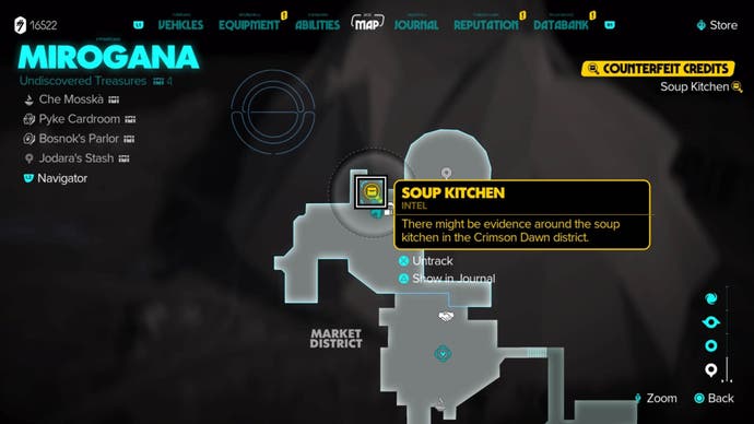 Star Wars Outlaws Soup Kitchen Map Location in Mirogana
