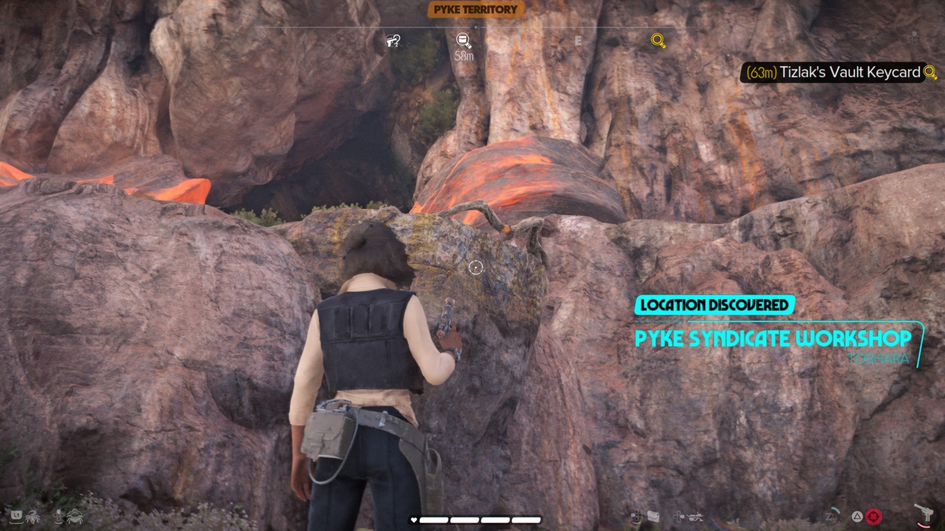 star wars outlaws south west grapple point to pyke workshop on toshara