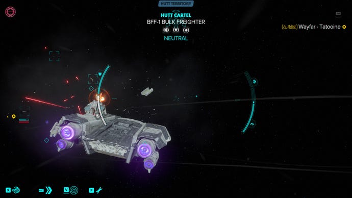 A very small bit of war in the stars in Star Wars Outlaws