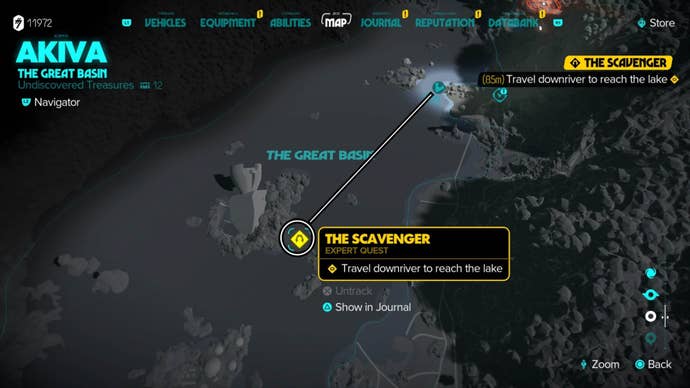 star wars outlaws the scavenger marker on the great basin map location