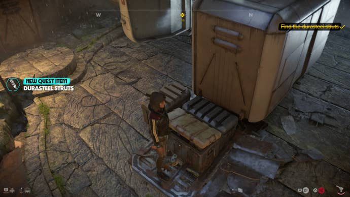 star wars outlaws the scavenger quest durasteel struts in container