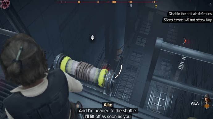 star wars outlaws the slicer quest rappel point in imperial base