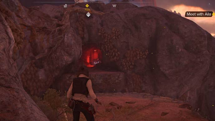 star wars outlaws the slicer quest secret entrance to imperial base in cave