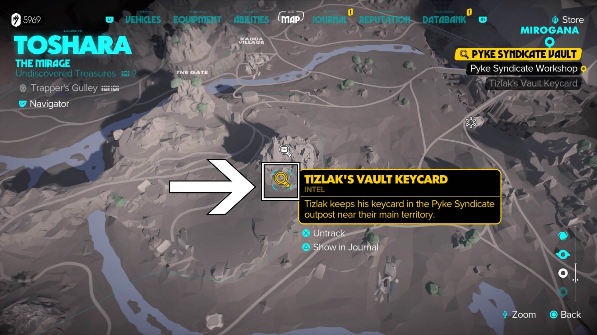 star wars outlaws tizlak&rsquo;s vault keycard map location