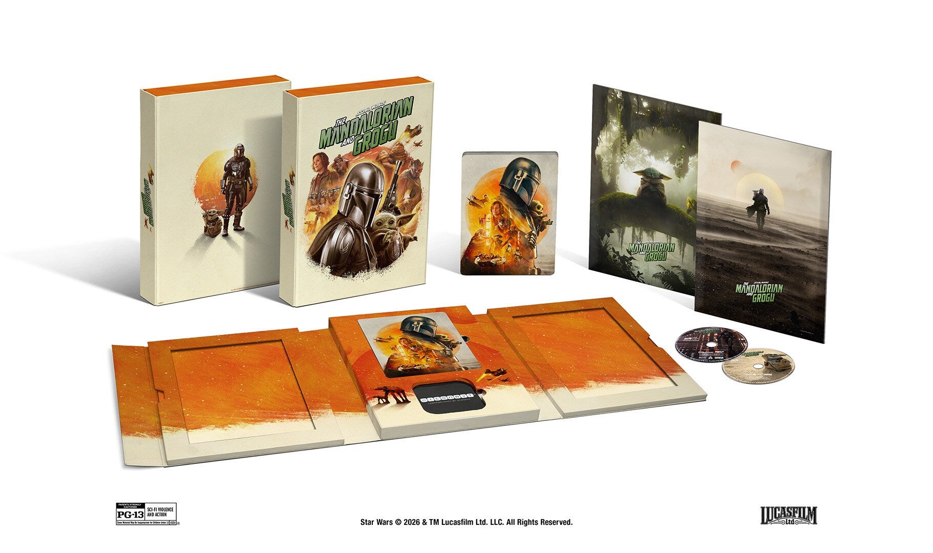 Star Wars: The Mandalorian and Grogu numa edição Blu-ray de colecionador muito rara