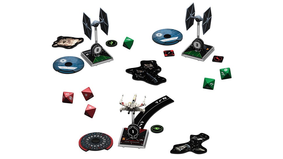 Multiple pieces from Star Wars: The X-Wing Miniatures Game