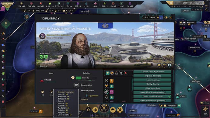 A look at the United Federation Of Planets in Star Trek Infinite.