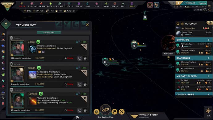 Three units research technology in Star Trek: Infinite.