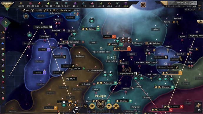 A tangle of nodes in Star Trek: Infinite.