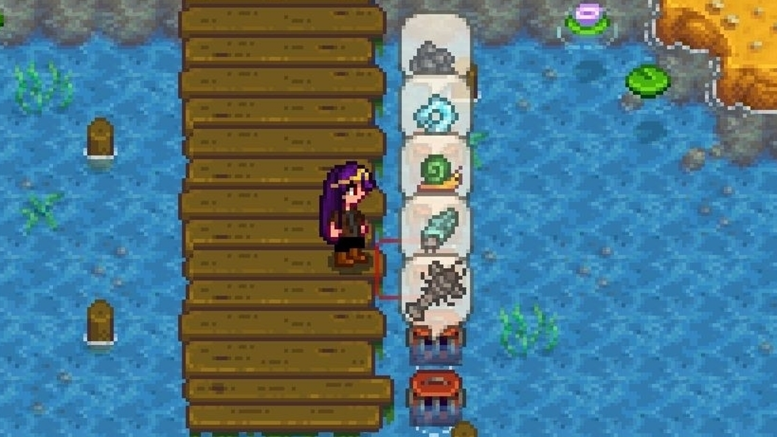 Stardew Valley Crab Pots and crab pot products explained