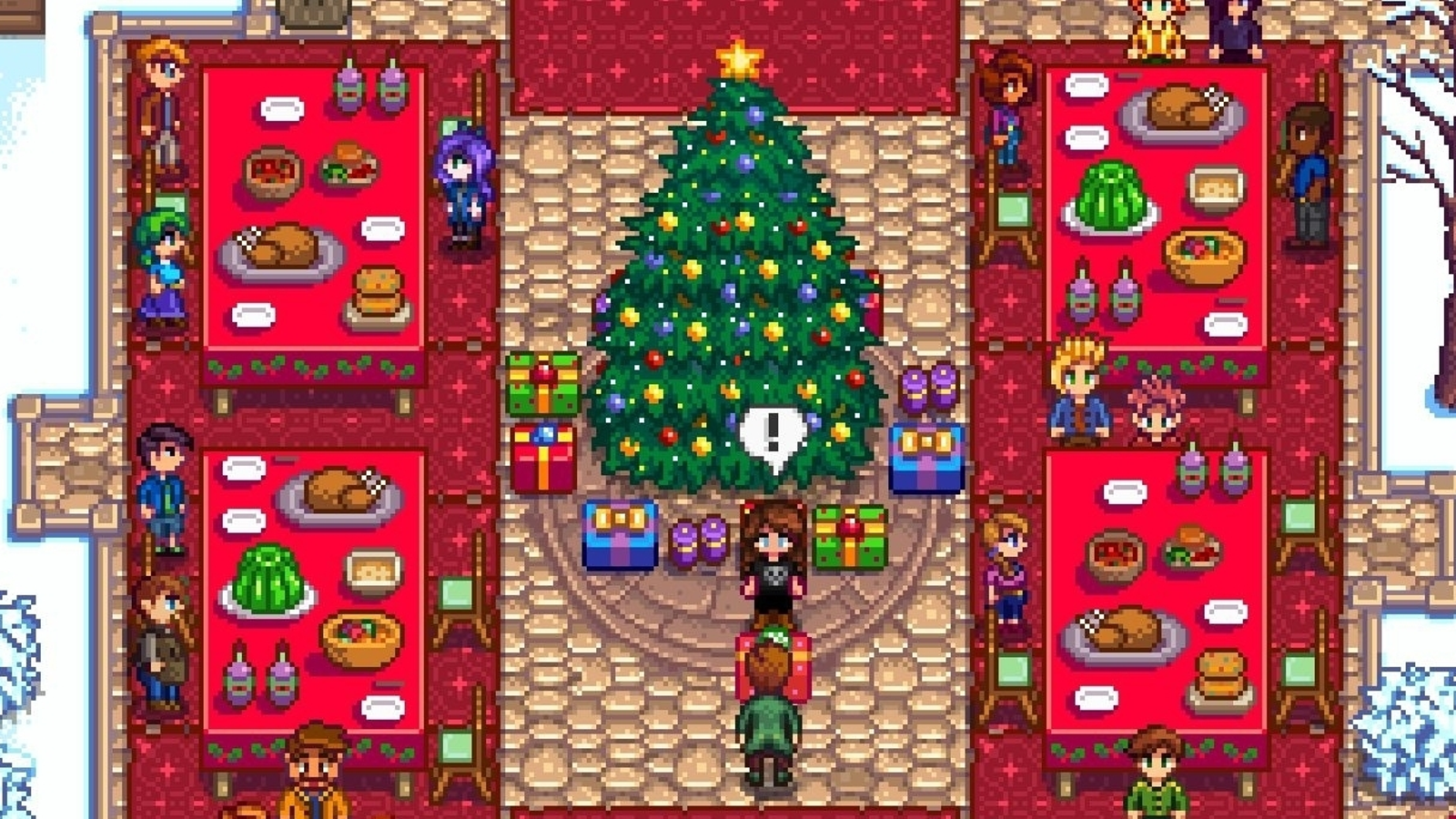 Stardew Valley Feast of the Winter Star, including secret gift