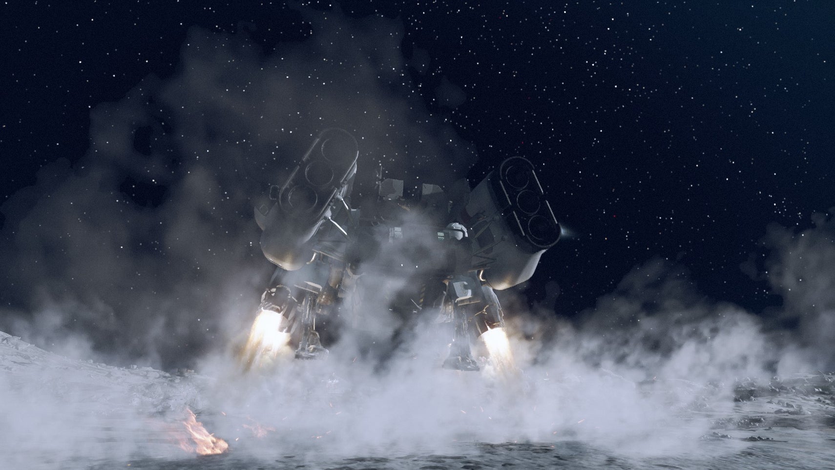 A ship landing in Starfield. - 1