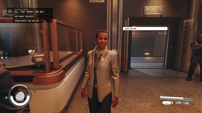 Issa Eklund at Stroud-Eklund HQ on Neon in Starfield.