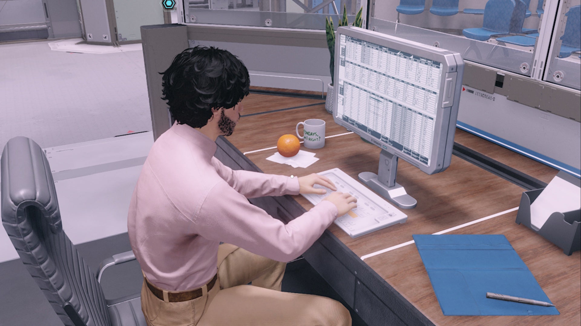 starfield ari miller on clinic computer