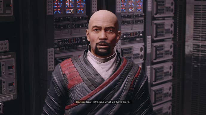 Return the findings to Dalton Fiennes at Ryujin Tower in Starfield.