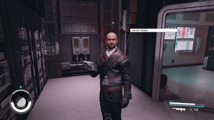 Dalton Fiennes explains Security Directive Theta in Starfield.