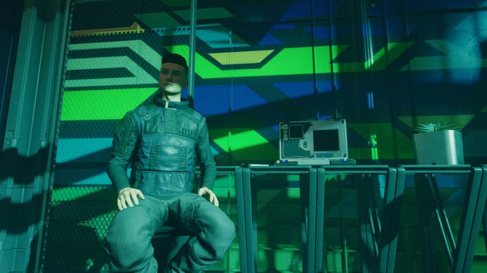 Hacker Nyx at Madame Sauvage’s Place in Starfield.