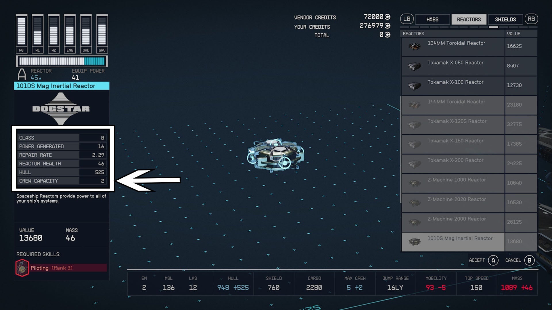 starfield build ship crew capacity module details