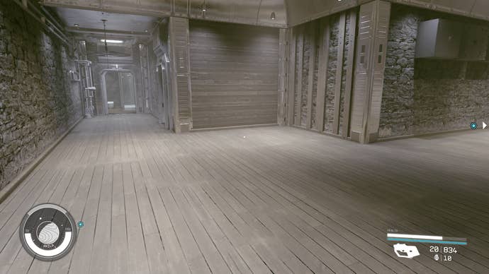 The interior of the purchasable house in Akila City in Starfield