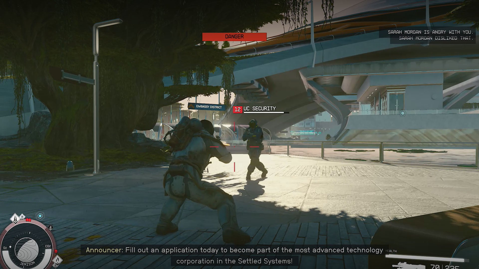 starfield caught pickpocketing uc security new atlantis