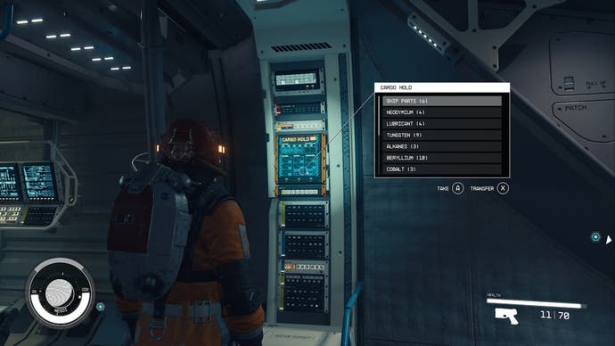 starfield cockpit cargo hold access panel
