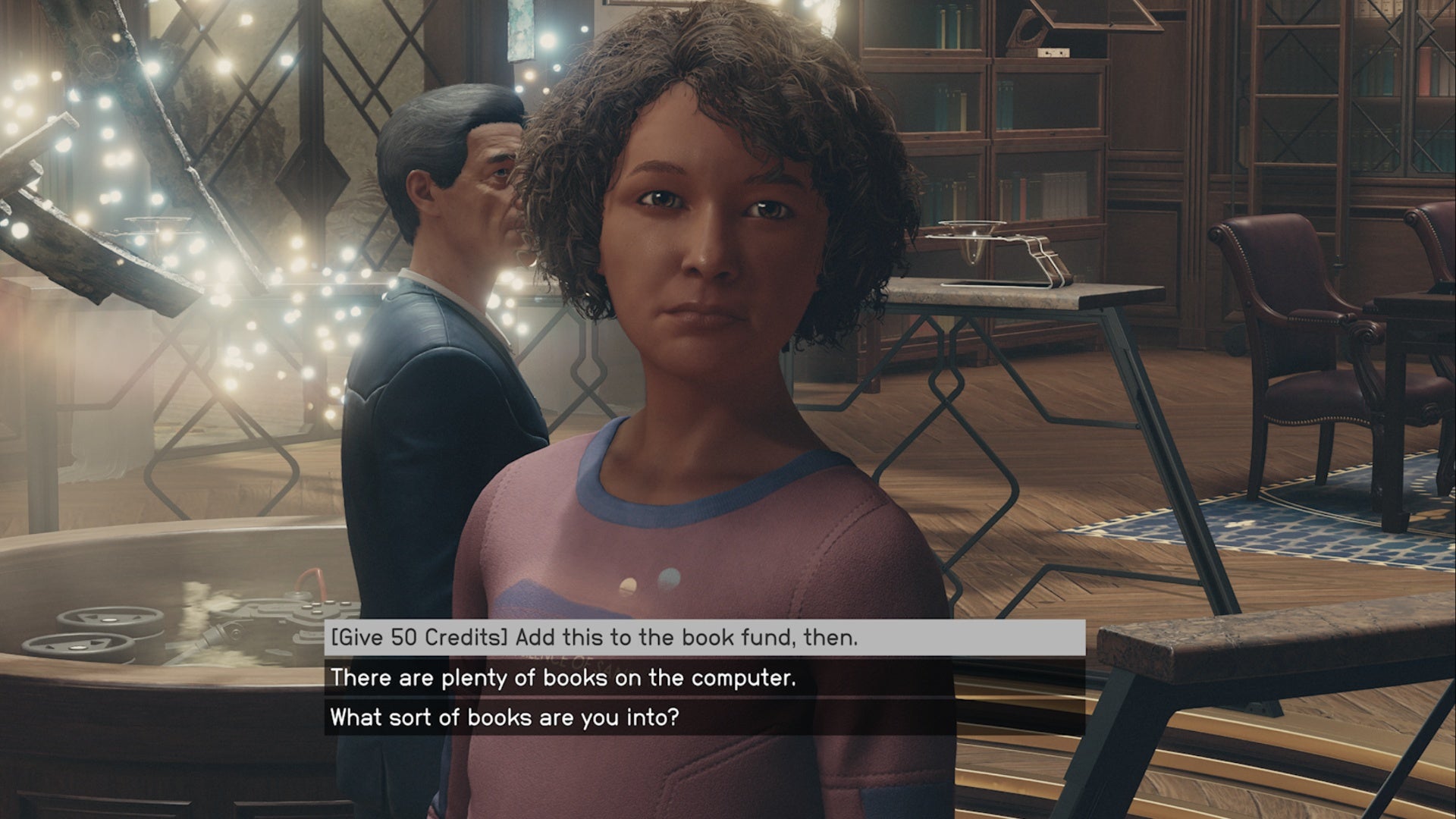 starfield cora coe give book funds