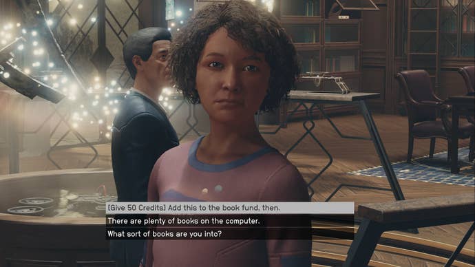 starfield cora coe give book funds