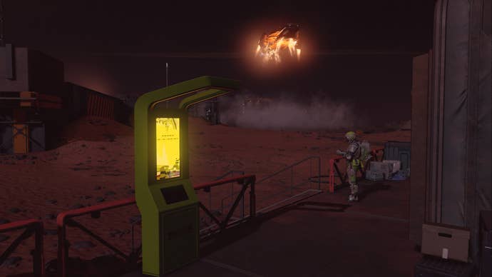 starfield cydonia trade authority kiosk location next to ship technician