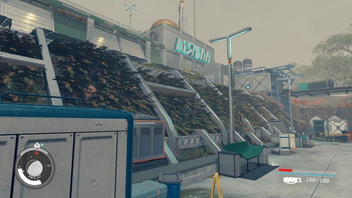 The Nishina Research Station building on Freya III in Starfield.