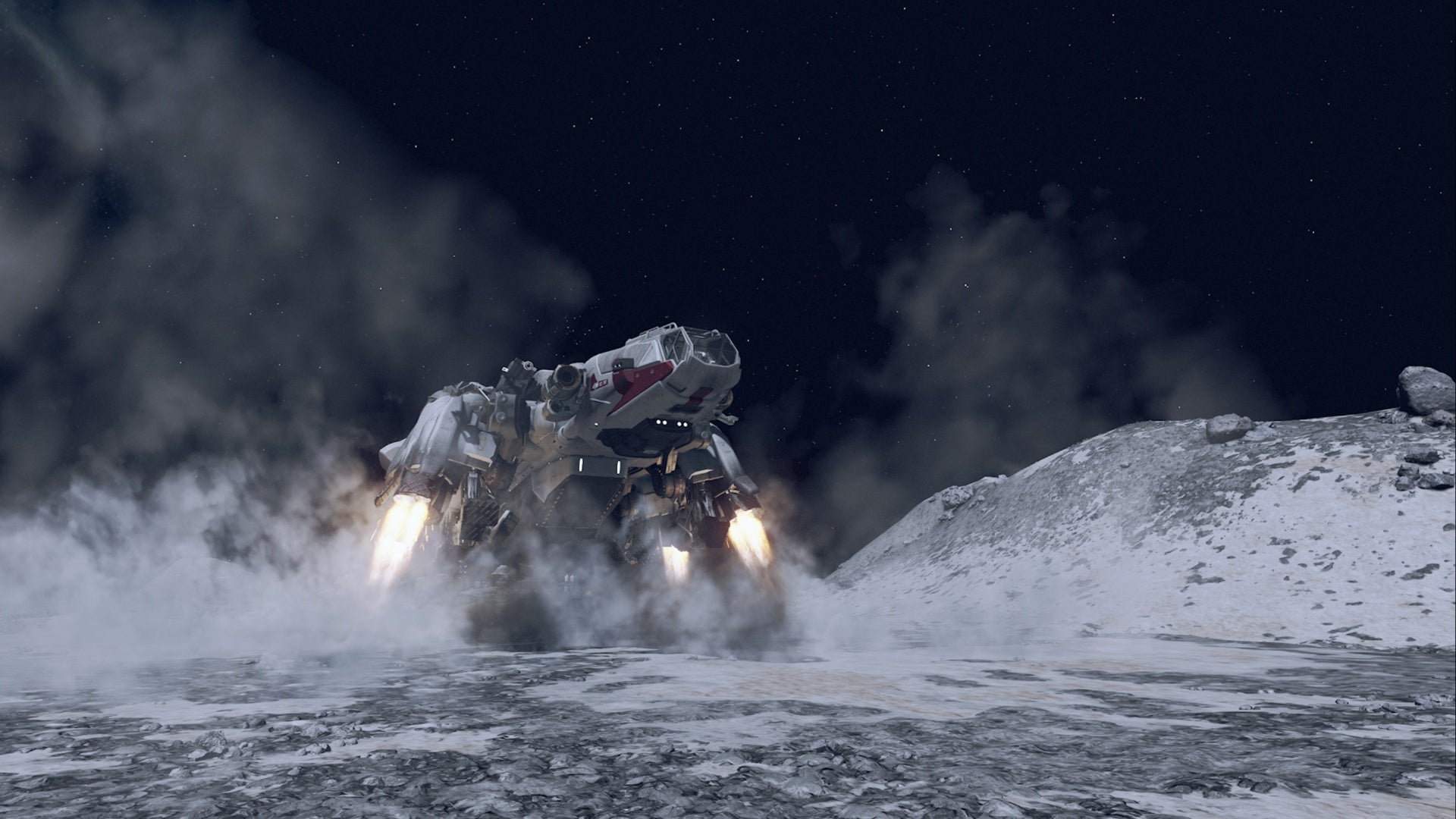 starfield frontier ship landing on luna