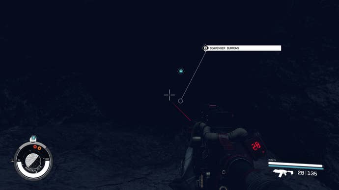 The entrance to the Scavenger Burrows on Guniibuu IV-b in Starfield.