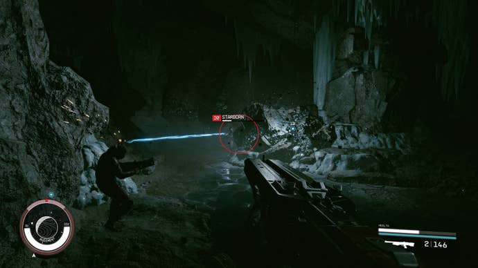 A Starborn appears at artifact Tau in Starfield.