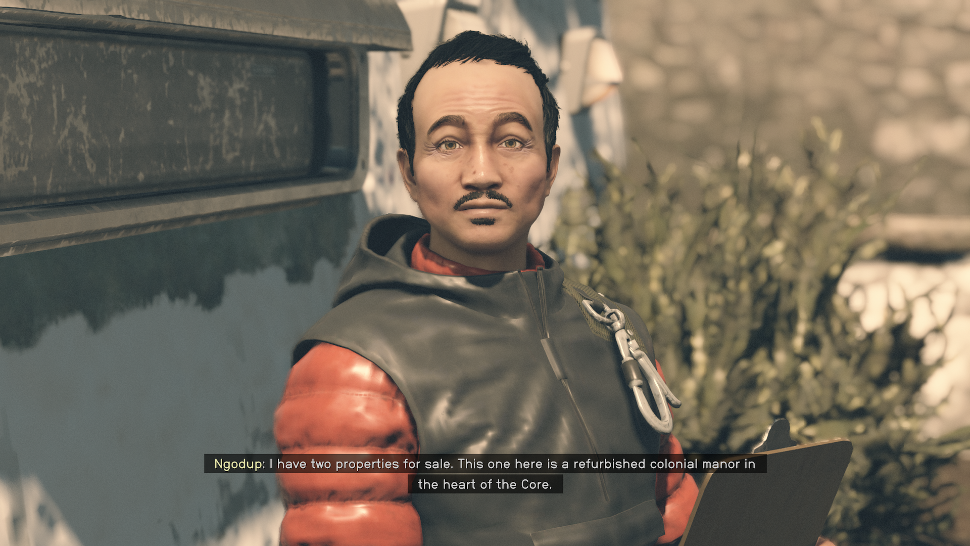 Ngodup Tate, the realtor in Akila City, selling a house in Starfield