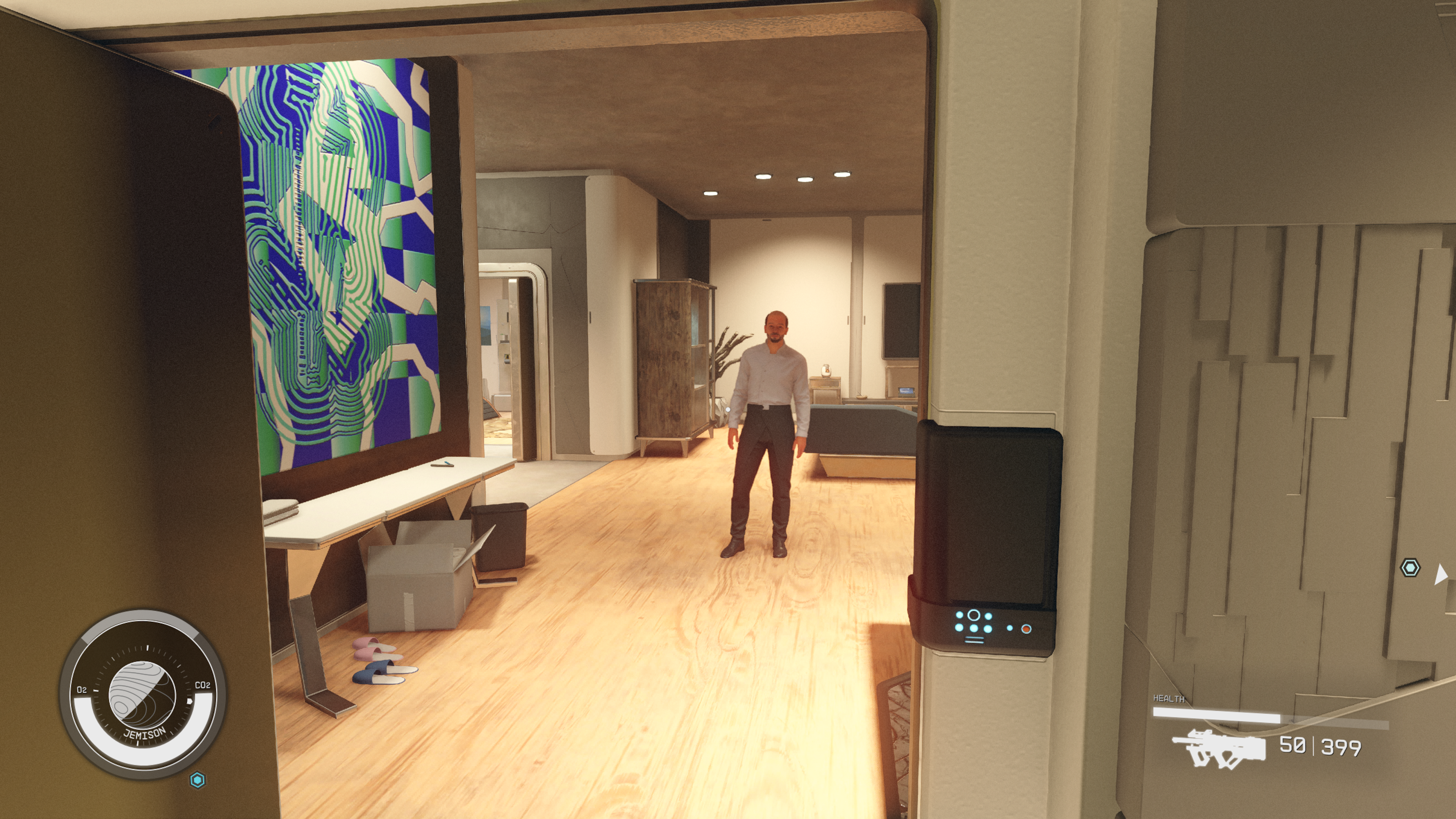 Your Mom and Dad&rsquo;s apartment in Pioneer Tower in Starfield