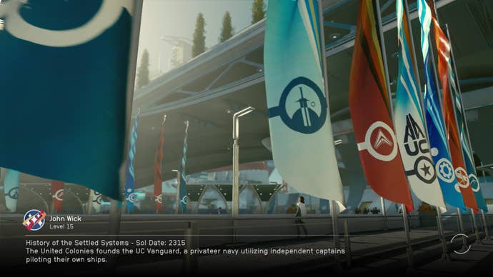 Starfield loading screen