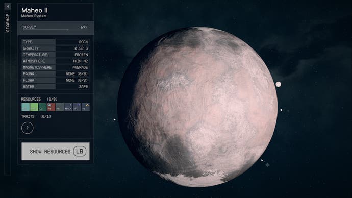 Starfield Maheo-II planet map