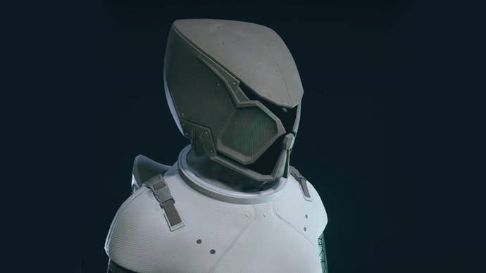 cropped image of mantis helmet in menu