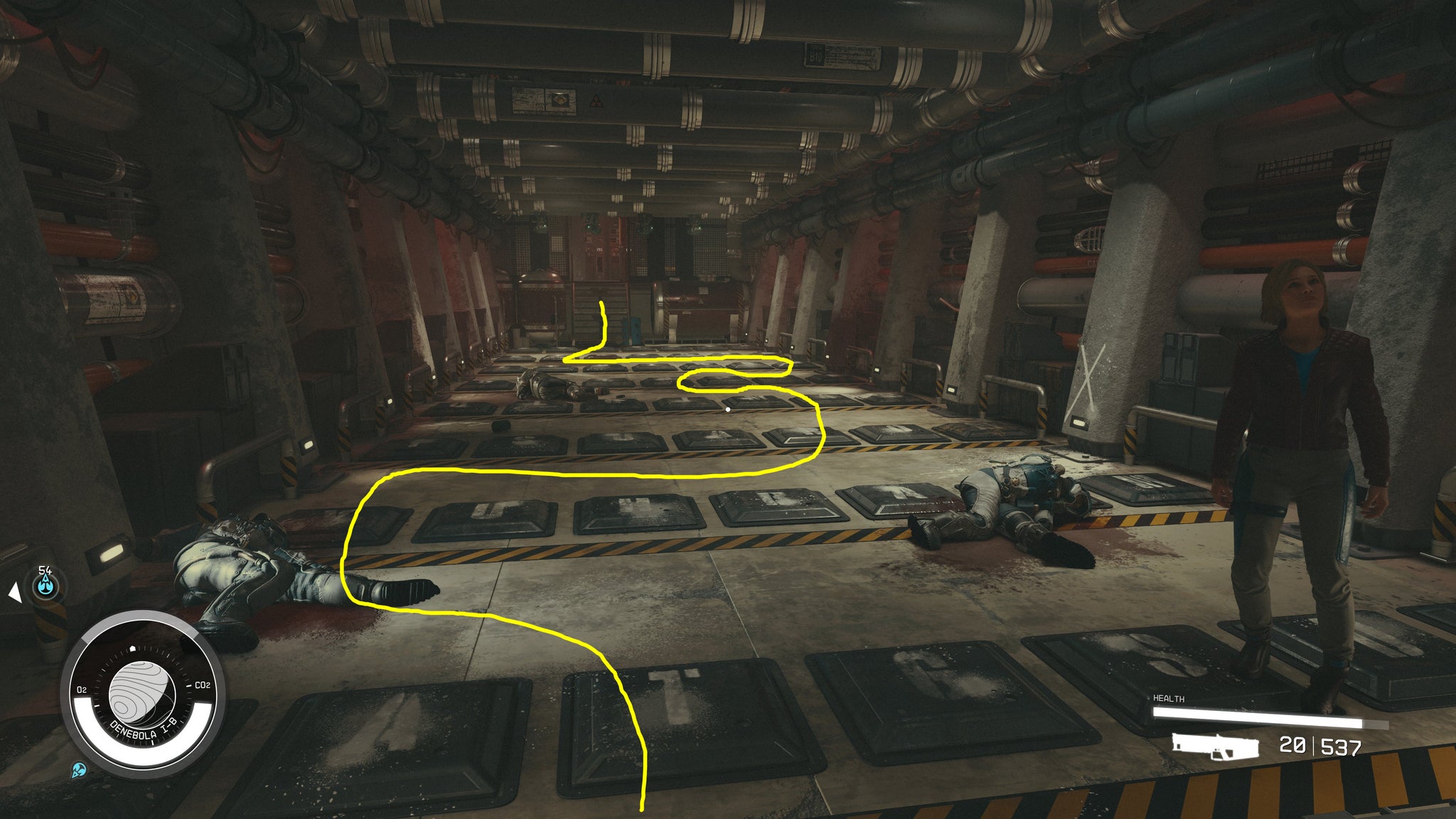 Path needed to walk through lazer room - 3