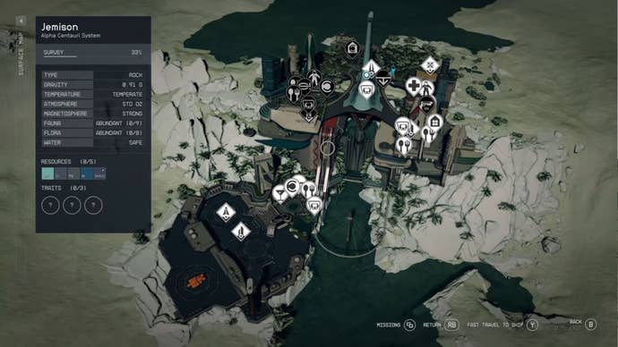 Starfield May update map