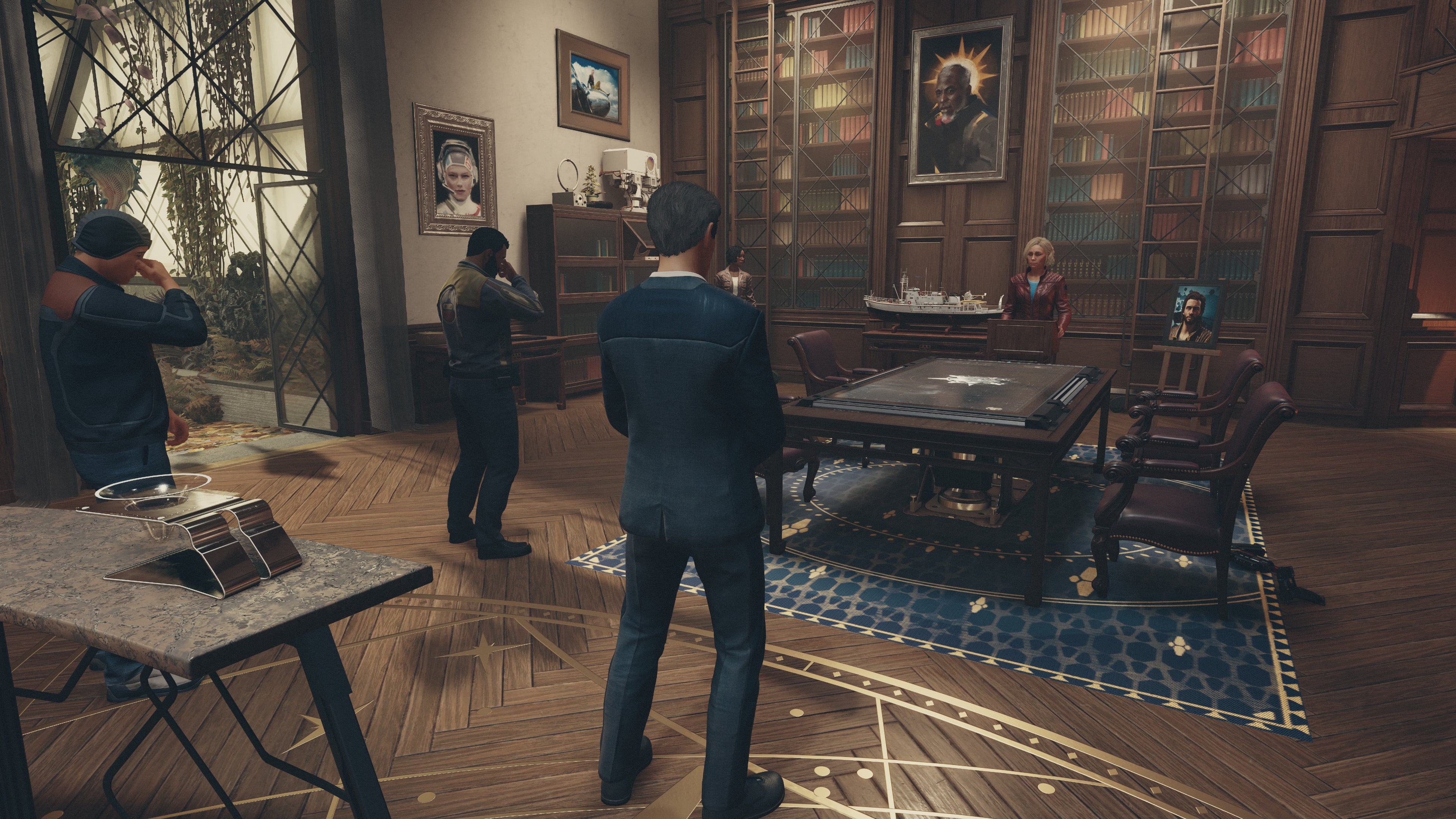 Constellation&rsquo;s Sarah says a few words at the memorial service at The Lodge in Starfield.